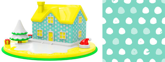 Beli Baby puzzle silicone housing construction toys Model silikon housing kreatif anak-anak online manufacture