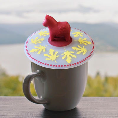 Beli Customisable Cute Cartoon Coffee Cup Tutup Silikon Tutup Cup Dustproof yang dapat digunakan kembali, Tutup Penyedot Tutup Penutup online manufacture