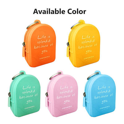 Beli Silikon Bebas Fenol Zero Dompet Waterproof Zippered Backpack Bentuk Barang Kecil Simpanan Tas Silikon online manufacture