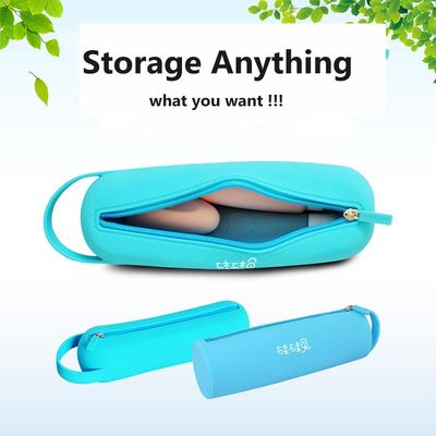 Beli Kerucut Pen Bucket Tas Simpanan Kosmetik Silikon Portable Waterproof Tas Simpanan Silikon Perhiasan Tas Silikon online manufacture