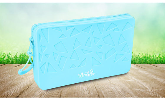 Beli Silikon persegi kecil waterproof organizer tas penyimpanan kosmetik kapasitas besar pemegang kosmetik portabel online manufacture