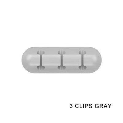 Beli Grosir Silicone Winder Earphone Wire Storage Charger Desk Cable Holder Clips Cable Organizer online manufacture
