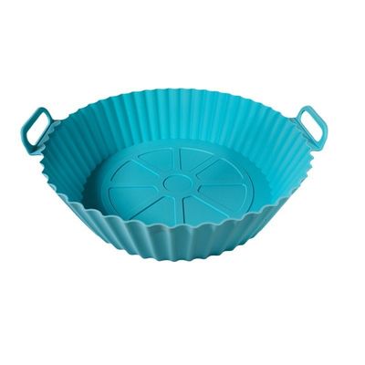 Beli Grosir Lipat Ulang Guna Non Stick Silicone Air Fryer Liner Baking Mat Kue Pan Sirkular Air Fryer Silicone Pot Liner online manufacture