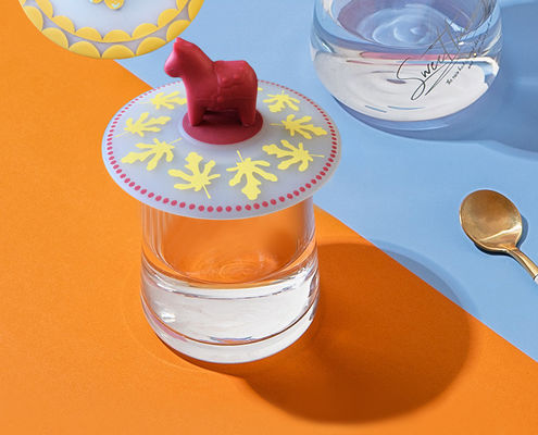 Kreatif Kartun Silicone Cup Tutup Kebocoran Proof Dan Dustproof Keramik Teh Cup Water Cup Tutup Disegel Dan Segar Menjaga Tutup