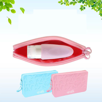 Kapasitas besar Silikon Kosmetik Square Organizer Travel Portable Storage Bag Waterproof