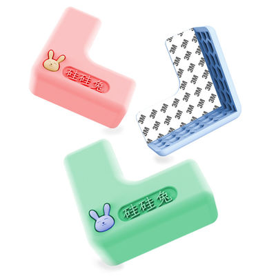 L-Bentuk Silikon Kelinci Anak-anak Silikon Corner Protector Bayi Anti-Kollision Table Edge Non-Toxic Corner Protector