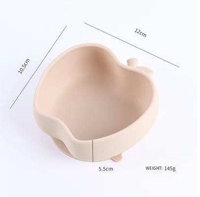 Mangkuk pengisap silikon makanan pendamping makanan anak-anak dapat berupa mangkuk silikon food grade oven microwave